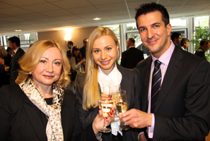 Toasting success of top exam stu8dents with Northern Society of Chartered Accountants
