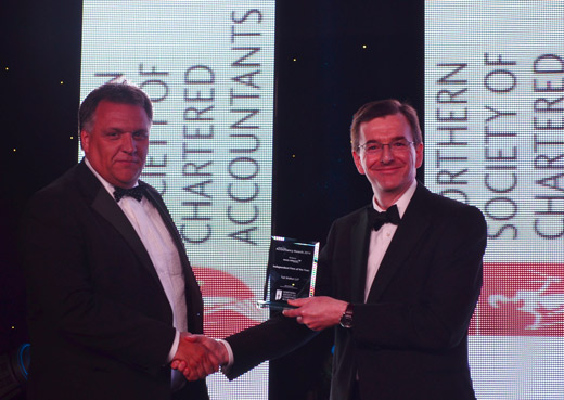 Northern Society of Chartered Accountants-Presenting award to Andy Moorby of Tait Walker